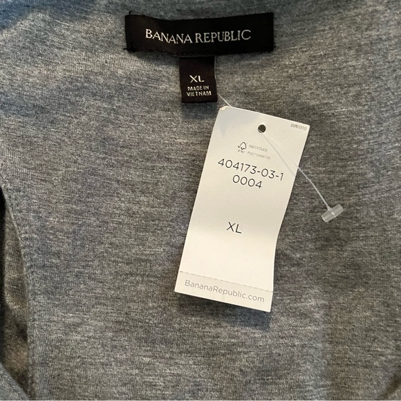 Banana Republic Grey Knit Tank Dress with Ruched Tulip Skirt XL - Picture 9 of 11